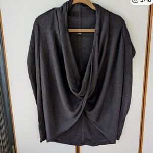 lululemon athletica Charcoal Cowl Neck Sweater